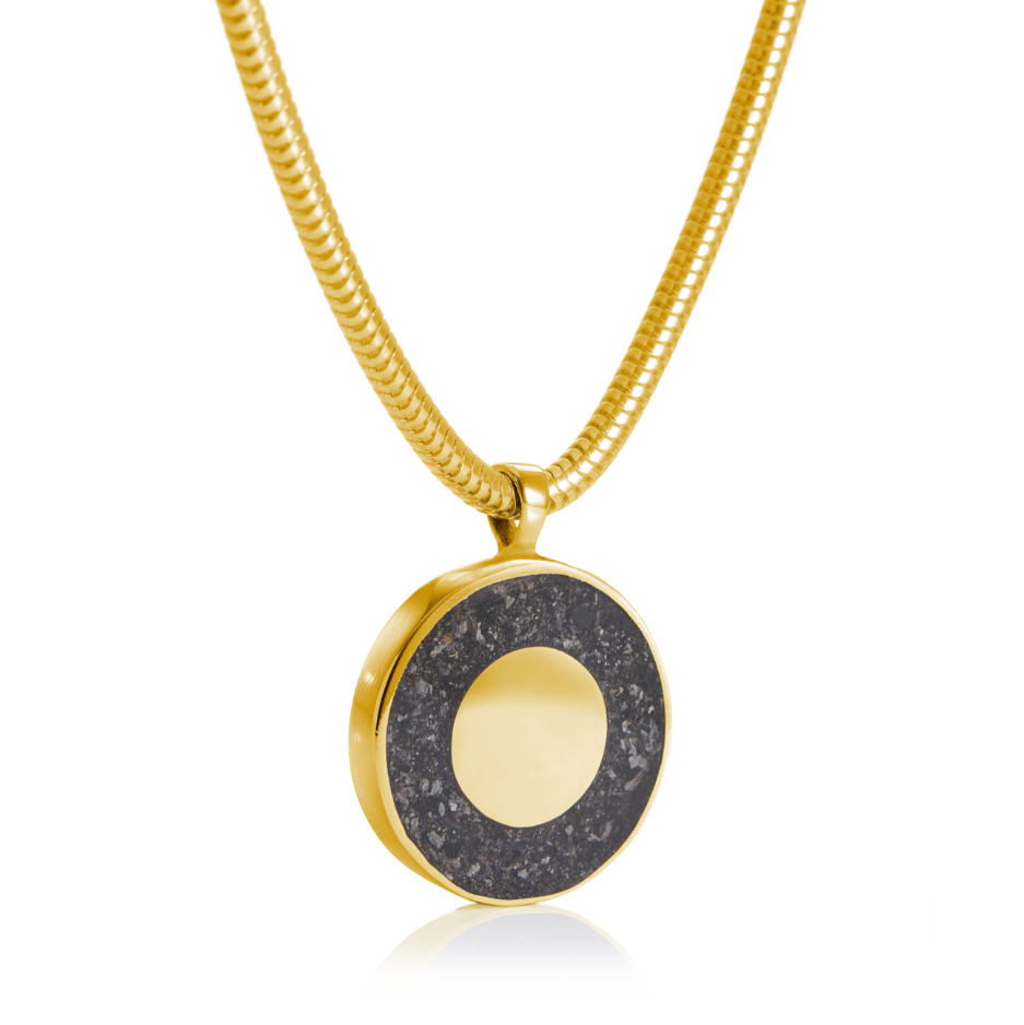 Bespoke Memorial Pendant with Ashes Inlay – Solid 9ct/14ct/18ct Gold