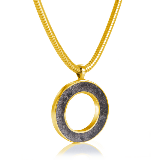 Bespoke Memorial Pendant with Ashes Inlay – Solid 9ct/14ct/18ct