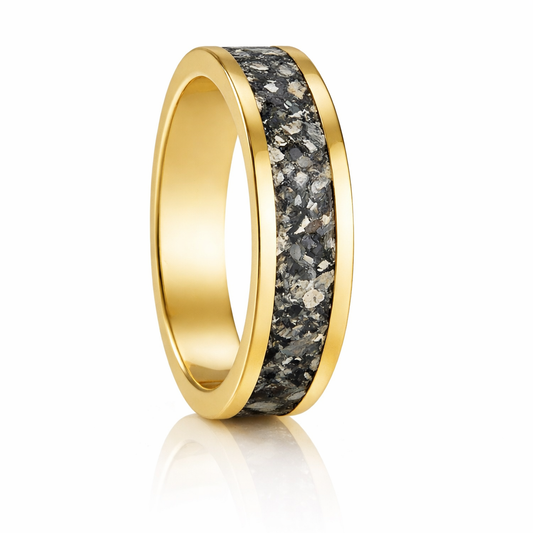 Bespoke Memorial Ring with Ashes Inlay – Solid 9ct/14ct/18ct Gold